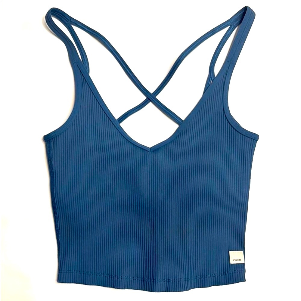 Vuori Marsala Ribbed Crop Top